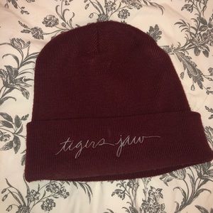 Tigers Jaw Maroon Beanie